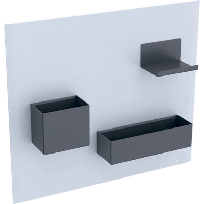 Magnetická tabuľa Geberit Group s úložnými boxmi:  500.649.01.2 biela/s pr