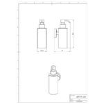 Dávkovač mydla METALIA 11, kov, chróm