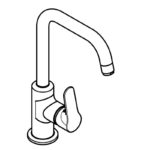 OBJEKTA umývadlová jednopáková batéria DN 15