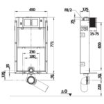 Basic WC system pre závesné WC, Modul, JIKA