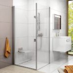 Sprchové dvere do kombinácie Ravak CHROME CRV1 -90, lesklý hliník/sklo Transparent