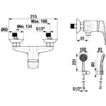 DEEP by JIKA Sprchová nástenná batéria