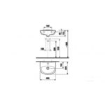 Umývadielko 40 x 32 cm, Zeta, JIKA