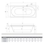 Vaňa MALIBU NEO 1800×800