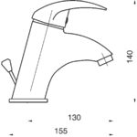 Umývadlová batéria s výpusťou TITANIA Lux, chróm