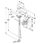 OBJEKTA umývadlová jednopáková batéria DN 10