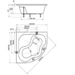 Vaňa GENTIANA 140x140 snowwhite