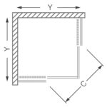 Obdĺžnikový sprchový kút LLS2 1200x800/1900 LH/ČS