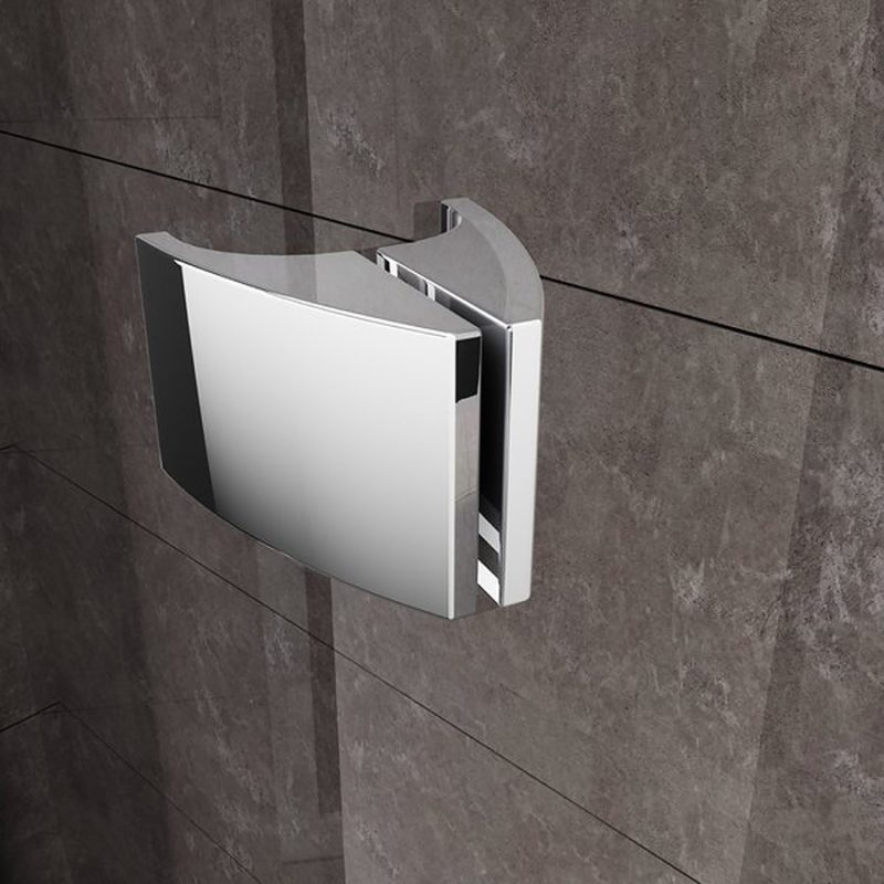 PSKK3-100 Štvrťkruhový sprchovací kút trojdielny biely + transparent •, 376AA100Z1