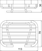 Mydelnička na postavenie METALIA Drôtený program, chróm