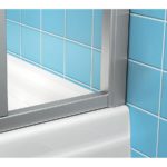 Sprchové dvere do kombinácie biele + transparent ASRV3 -75