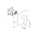 Pure & Style podomietková sprchová batéria