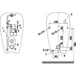 Odsávací urinál, antivandal, radarový senzor, Golem, JIKA