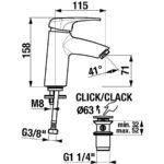 DEEP by JIKA Umývadlová batéria