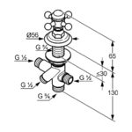 ADLON ventil dvojcestné prestavenie DN 15