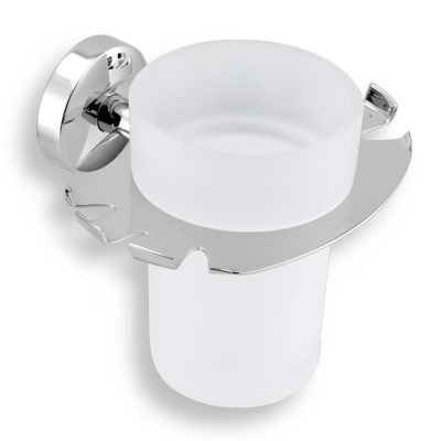 Držiak zubných kefiek a pohára METALIA 11, chróm