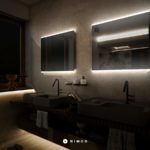 LED zrkadlo 800x700