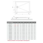Obdĺžniková sprchovacia vanička 100x90 cm, Marmo Neo Square, biela