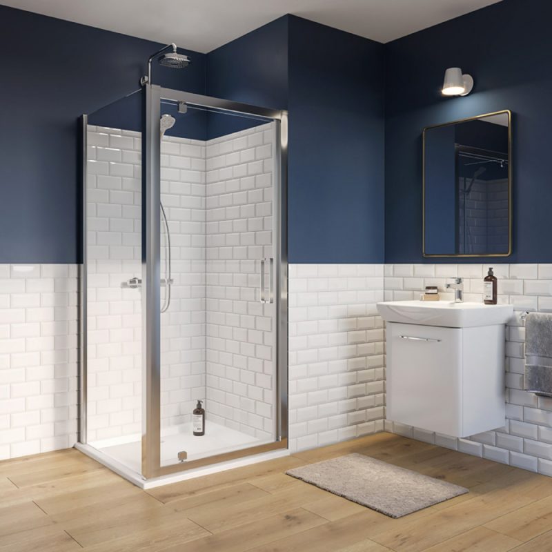 Krídlové pivotové dvere Kolo GEO: L=85–90cm, H=190cm, T=9cm, Geberit