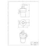Dávkovač mydla ND METALIA 11, chróm