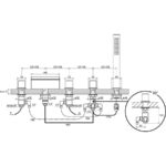 Waterfall Vaňové napúšťanie vodopád so setom