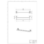 Dvojitý držiak uterákov 500 mm METALIA 12, chróm