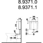 Plastová nádržka pre samostatne stojace klozet, WC, Modul, JIKA