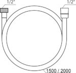Sprchová hadica 150cm SatinFlex