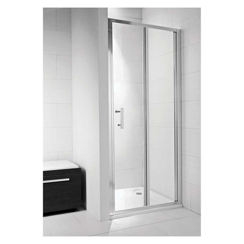 Sprchové dvere, sklápacie, ľavo/pravé, stieborný lesklý profil, Cubito pure, JIKA, H2552420026681