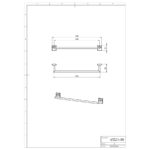 Držiak uterákov 500 mm METALIA 12, chróm