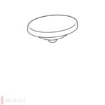 Zápustné umývadlo Geberit VariForm, oválne: B=50cm, T=40cm, biela