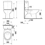 WC ZETA kombiklozet so zvislým odpadom
