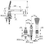 BALANCE Vaňová a sprchová jednopáková batéria DN 15