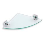 Rohová polička METALIA 12, chróm