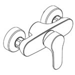 OBJEKTA sprchová jednopáková batéria DN 15