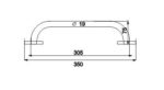 Madlo 300x19mm