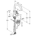 KLUDI BINGO STAR umývadlová batéria DN 10
