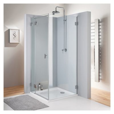 Sprchové dvere 80 cm, ľavé - NIVEN, číre sklo/matný strieborný profil,  FDSF80222008L