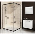 BLRV2K-120 Sprchové dvere do kombinácie matný hliník + transparent