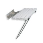 Sedačka do sprchy sklopná leštená, nerez