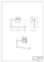 Záves toaletného papiera METALIA, chróm