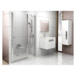 Sprchové dvere do niky matný hliník CSD2-110