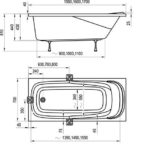 Vaňa VANDA II 150x70 snowwhite