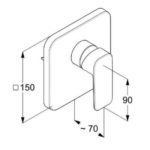 Pure & Style podomietková sprchová batéria