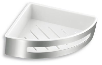 Sprchová polička rohová, nerezová veľká