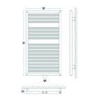 Dizajnový radiátor kúpeľňový ANGU/R AAN/R, 1450 x 550, 721W