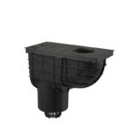 Univerzálny lapač strešných splavenín 300x155/125 mm priamy ČIERNÝ