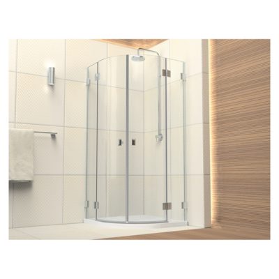 Sprchovací kút 90 x 90 cm, NIVEN, chróm/číre sklo, FKPF90222003