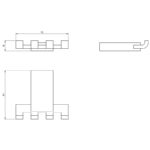Štvorháčik METALIA 9 - chróm