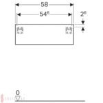 Bočná skrinka Geberit Xeno2 s 1 zásuvkou, biela /vysoký lesk